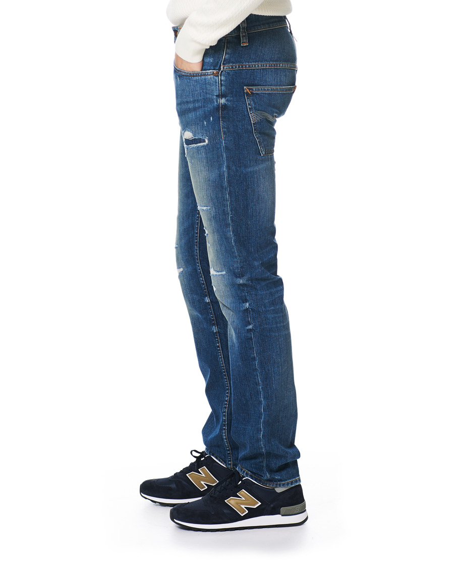 Homme | Jeans | Nudie Jeans | Thin Finn Organic Jeans Worn In Ecru