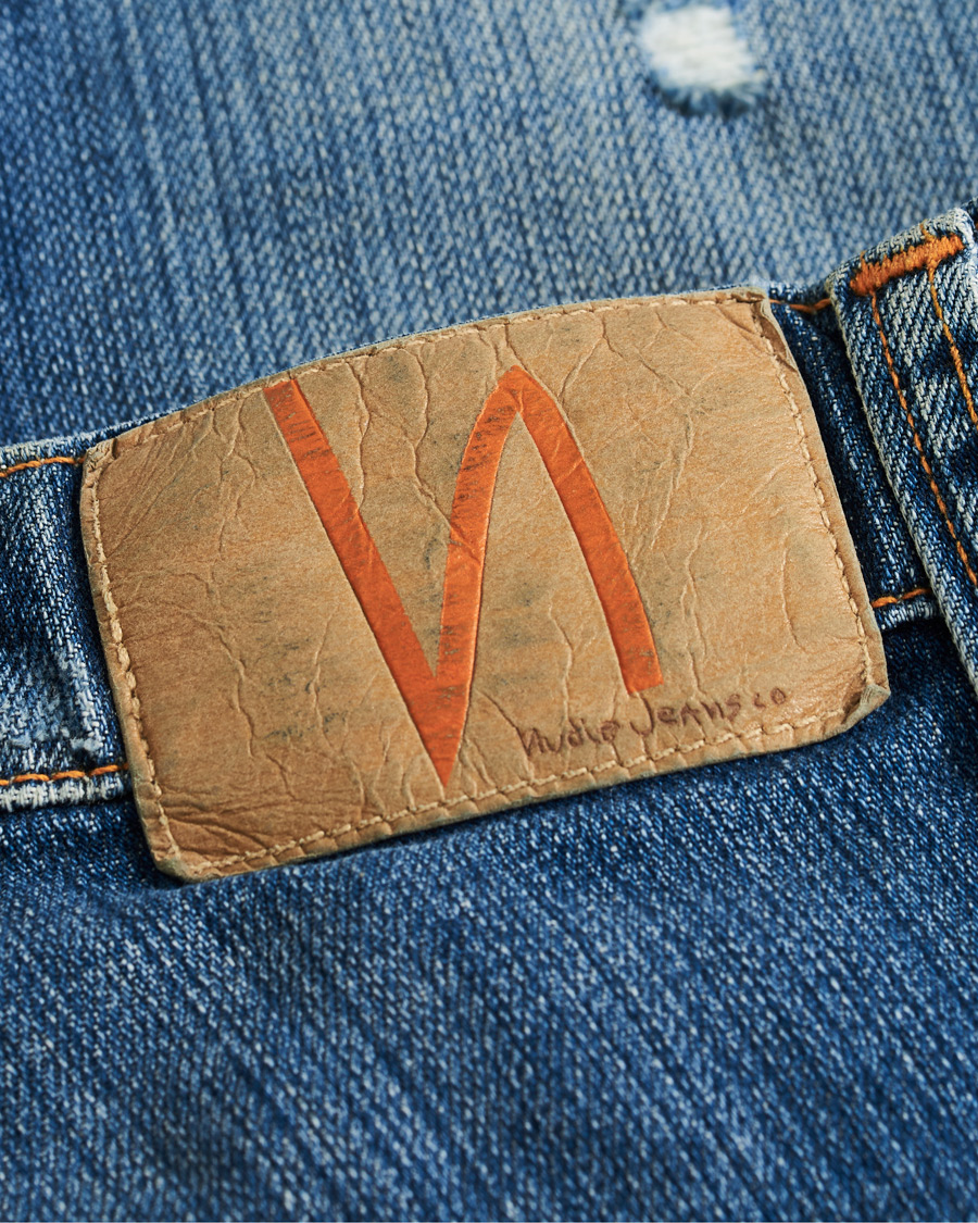Homme | Jeans | Nudie Jeans | Thin Finn Organic Jeans Worn In Ecru