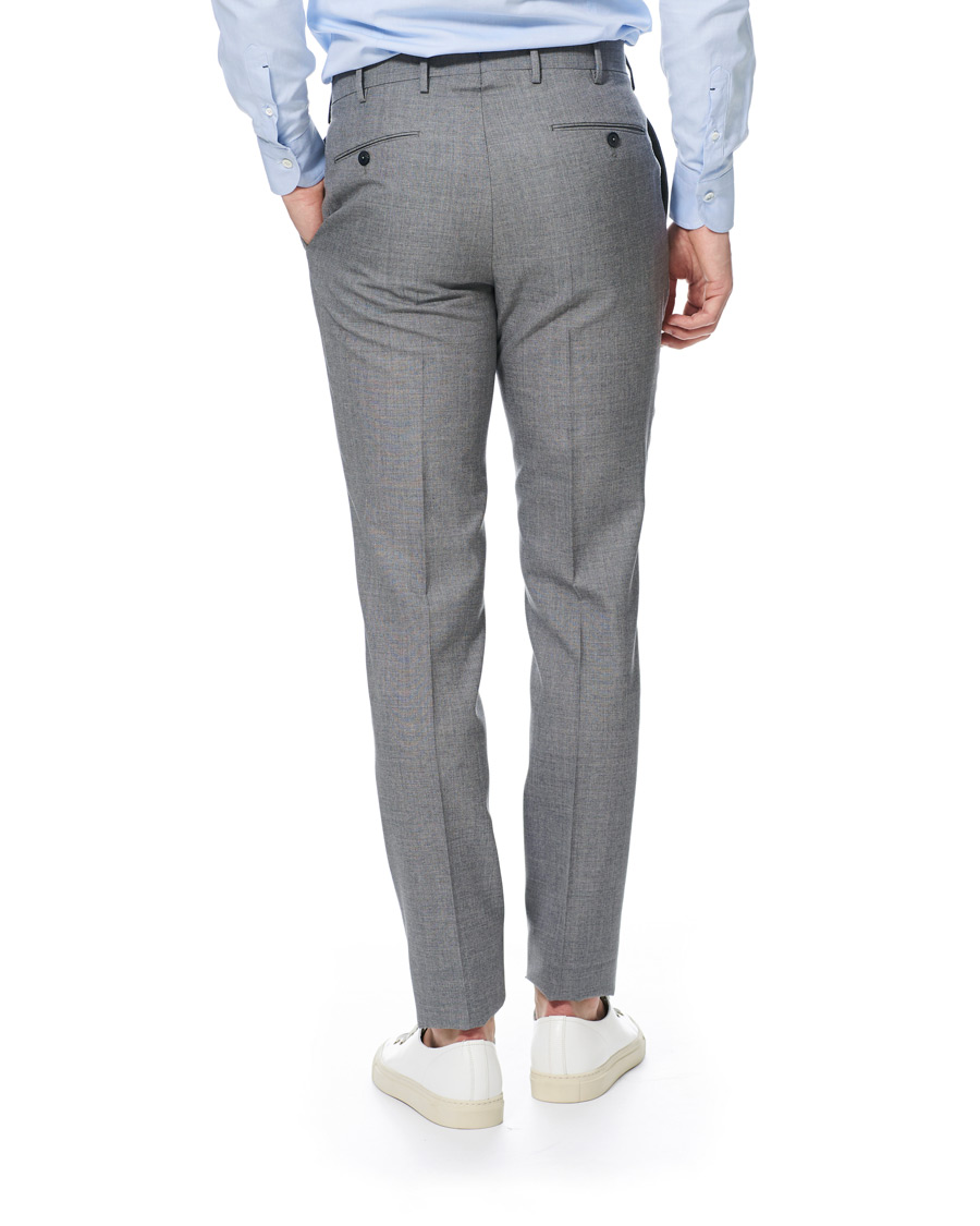 Homme | Pantalons | PT01 | Gentleman Fit Pleated Wool Trousers Light Grey
