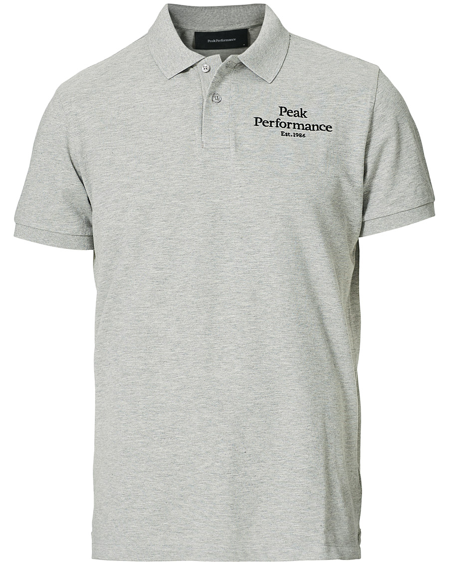 Homme | Polos | Peak Performance | Original Logo Polo Medium Grey Heather