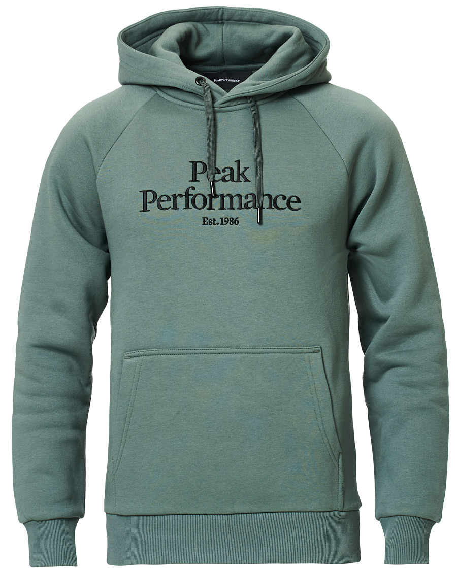 Heren | Truien | Peak Performance | Original Logo Hoodie Green