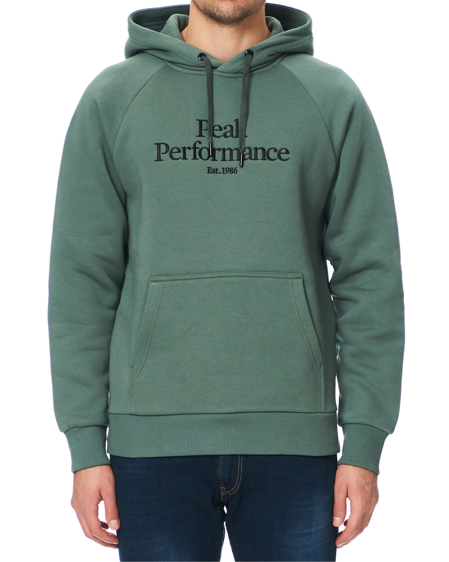 Heren | Truien | Peak Performance | Original Logo Hoodie Green