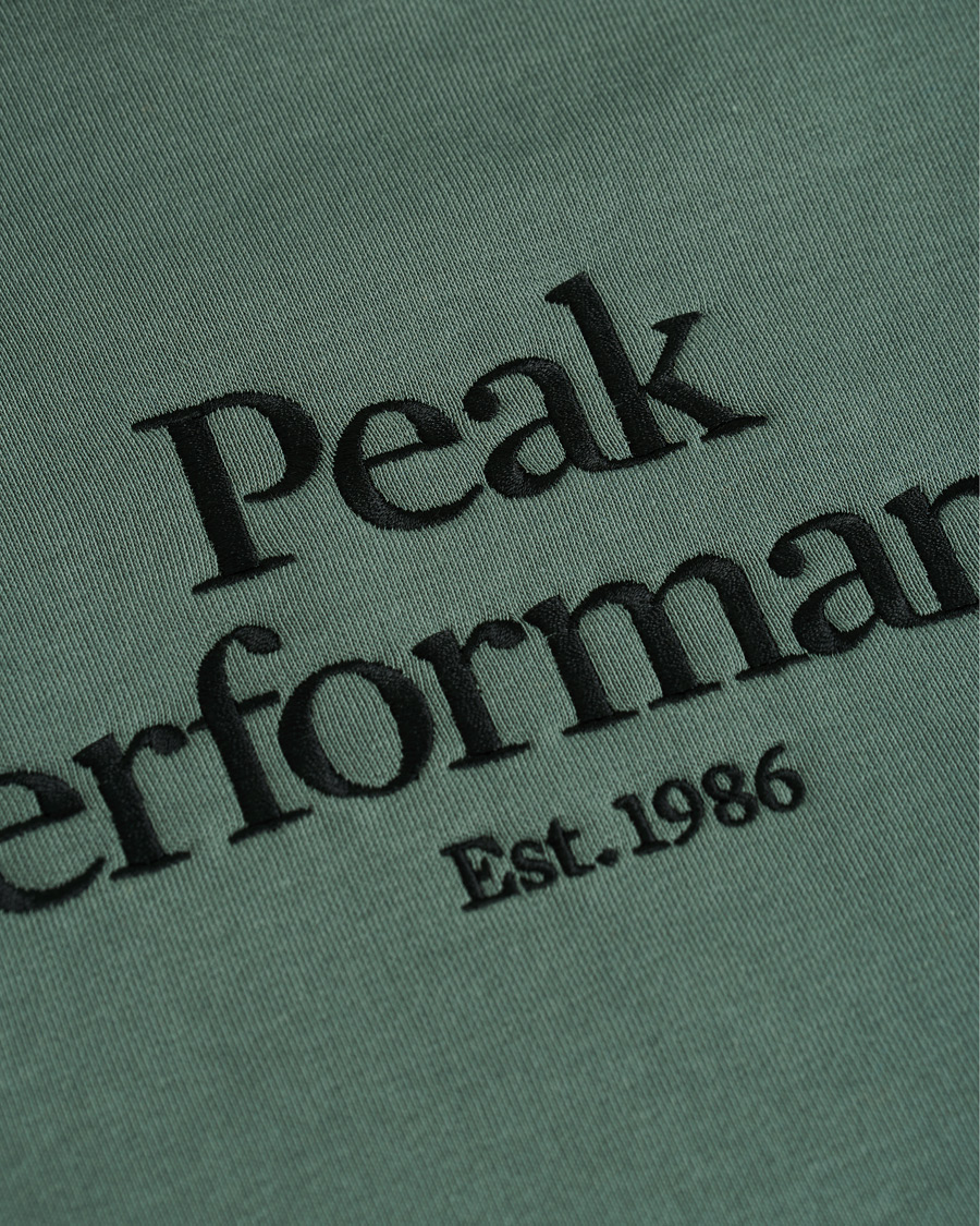 Heren | Truien | Peak Performance | Original Logo Hoodie Green