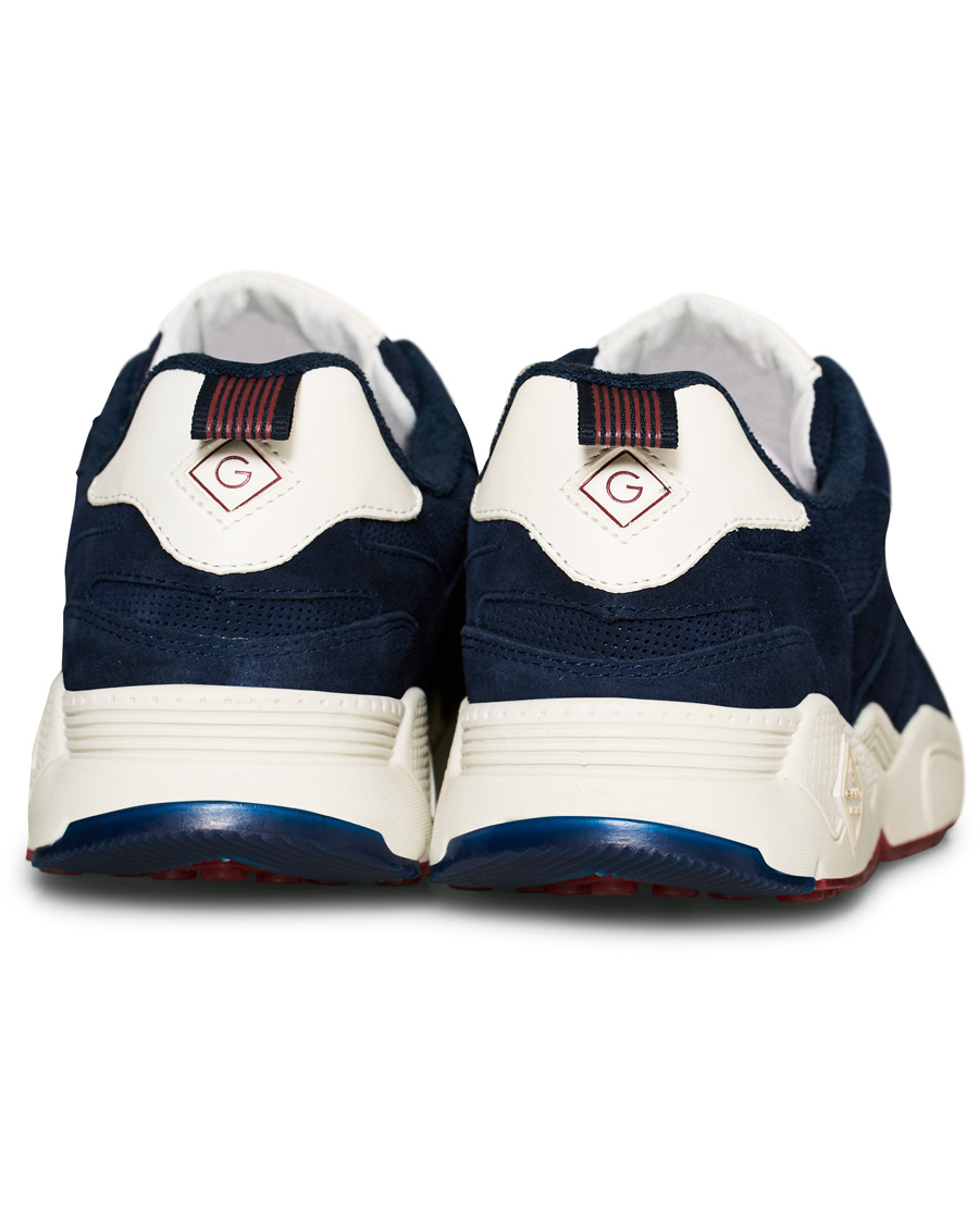 Homme | GANT Nicewill Perforated Sneaker Navy Suede | GANT | Nicewill Perforated Sneaker Navy Suede