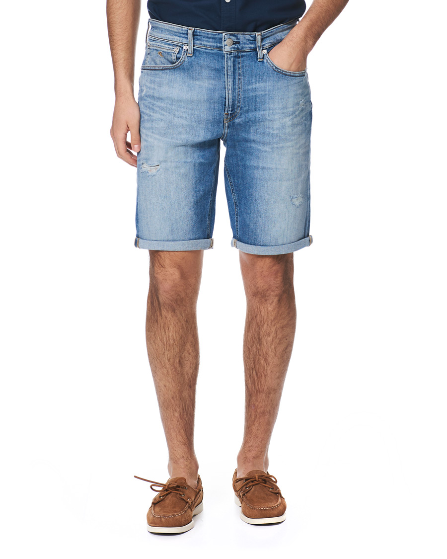 Homme | Shorts | Calvin Klein Jeans | Regular Fit Destroyed Shorts Bright Blue