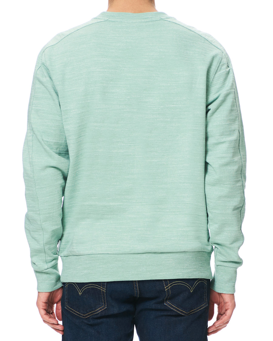 Homme | Pulls Et Tricots | Calvin Klein | Mouline Chest Logo Crew Neck Sweatshirt Granite Green