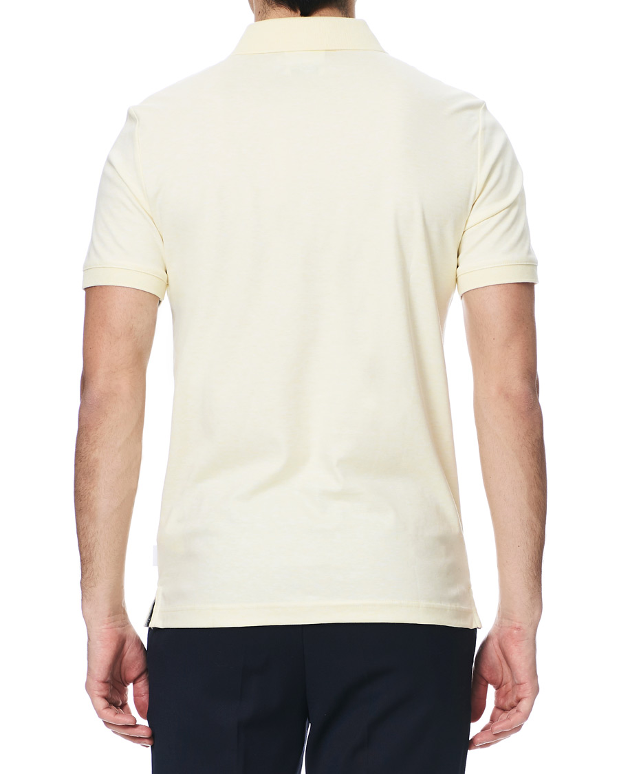 Heren | Polo's | Calvin Klein | Slim Fit Soft Interlock Polo Pastel Yellow Heather
