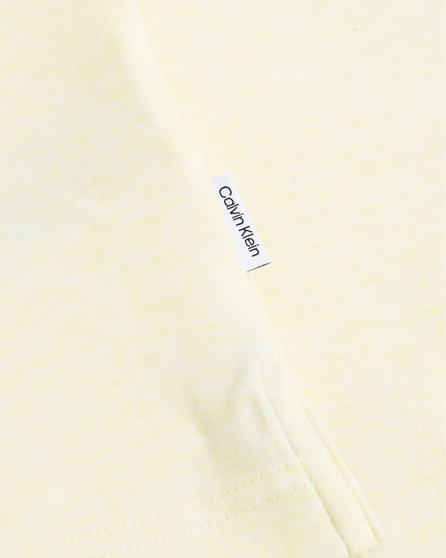 Heren | Polo's | Calvin Klein | Slim Fit Soft Interlock Polo Pastel Yellow Heather