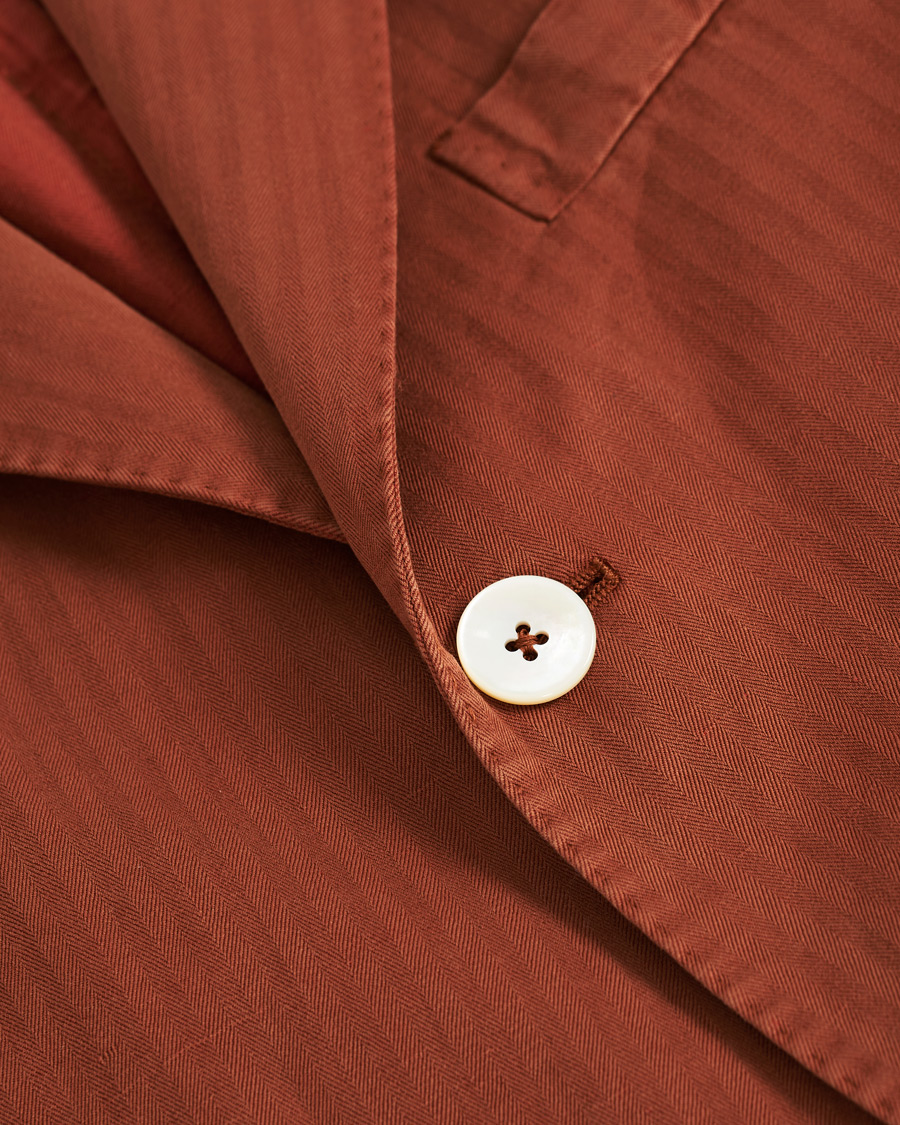 Heren | Blazers | The Gigi | Linen Herringbone Blazer Orange