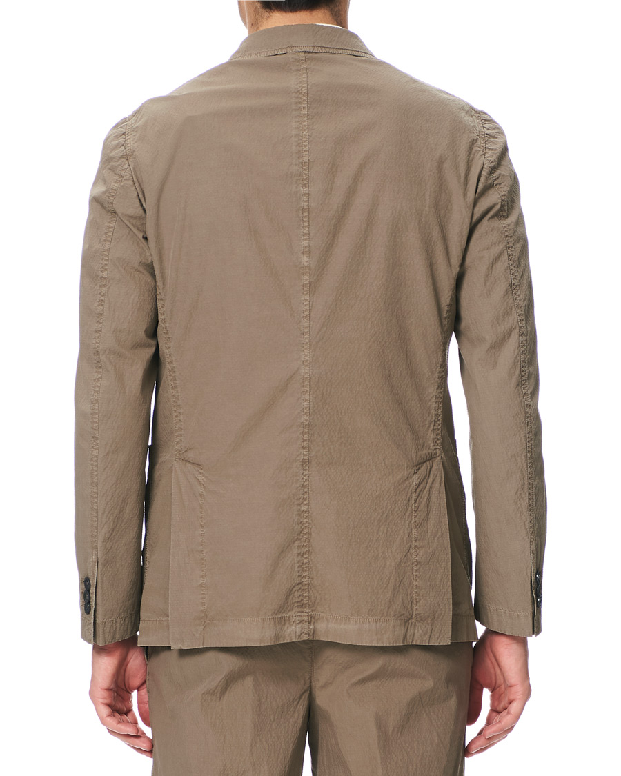 Homme | Blazers | The Gigi | Soft Seersucker Blazer Olive