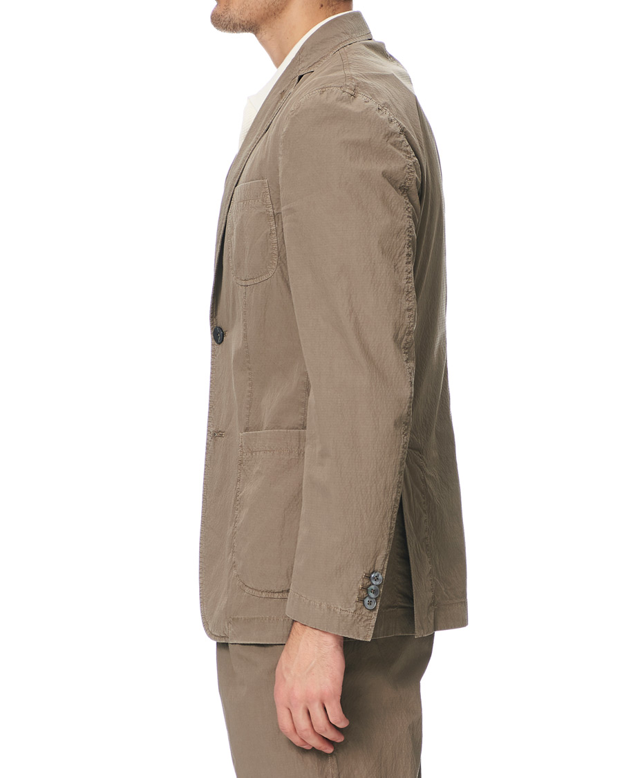 Homme | Blazers | The Gigi | Soft Seersucker Blazer Olive