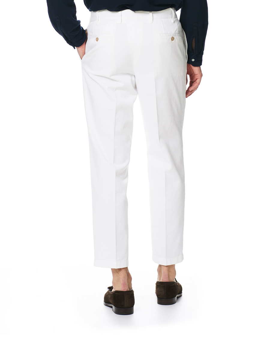 Homme | Pantalons | The Gigi | Tonga Pleated Cotton Chinos White