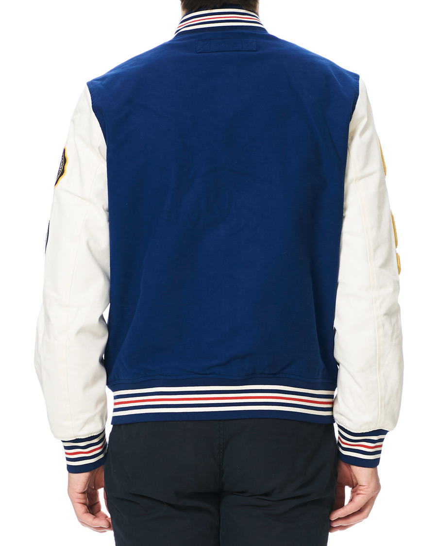 Homme | Manteaux Et Vestes | GANT | Spring Varsity Jacket Deep Blue