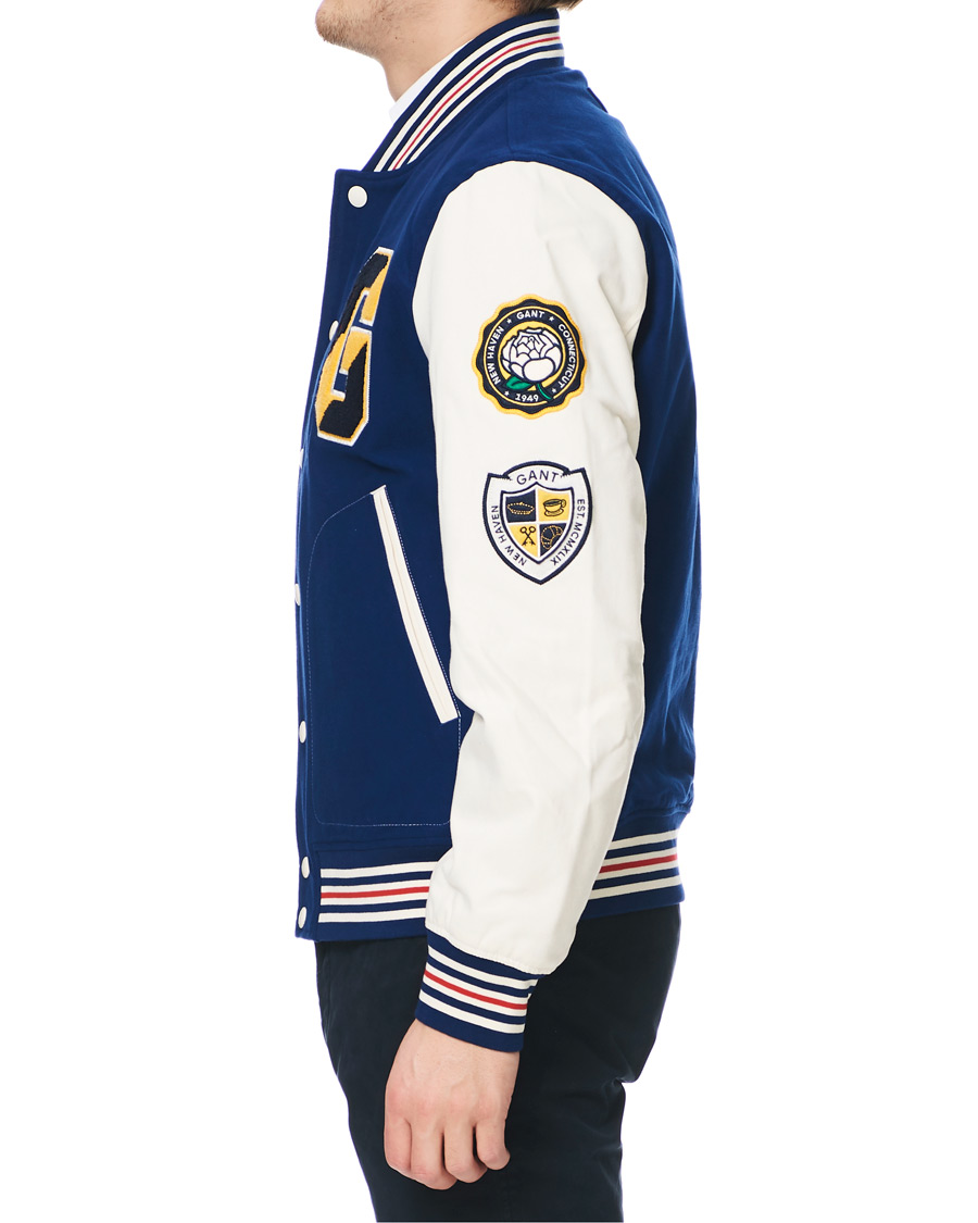 Homme | Manteaux Et Vestes | GANT | Spring Varsity Jacket Deep Blue