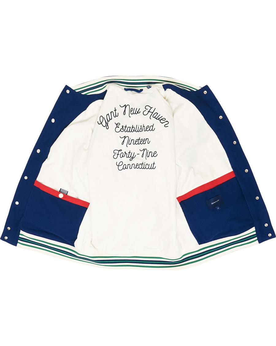 Homme | Manteaux Et Vestes | GANT | Spring Varsity Jacket Deep Blue