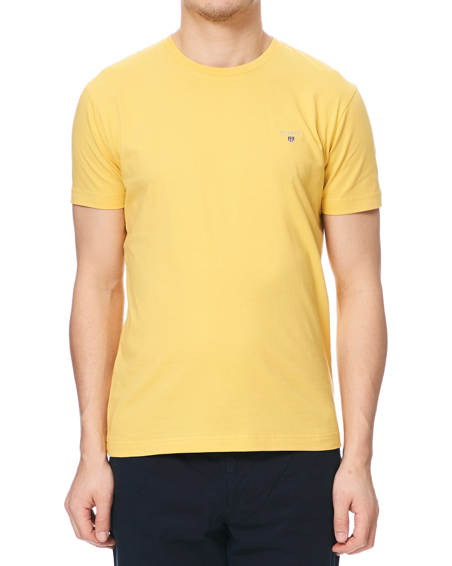 Homme | T-shirts | GANT | The Original Tee Mimosa Yellow