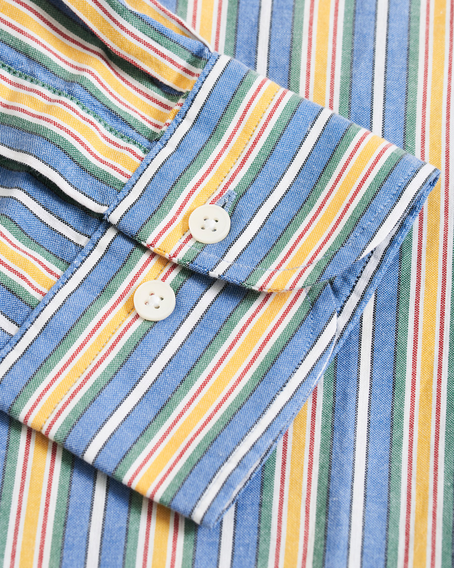 Homme | Chemises | GANT | Windblown Oxford Stripe Shirt Bright Cobolt