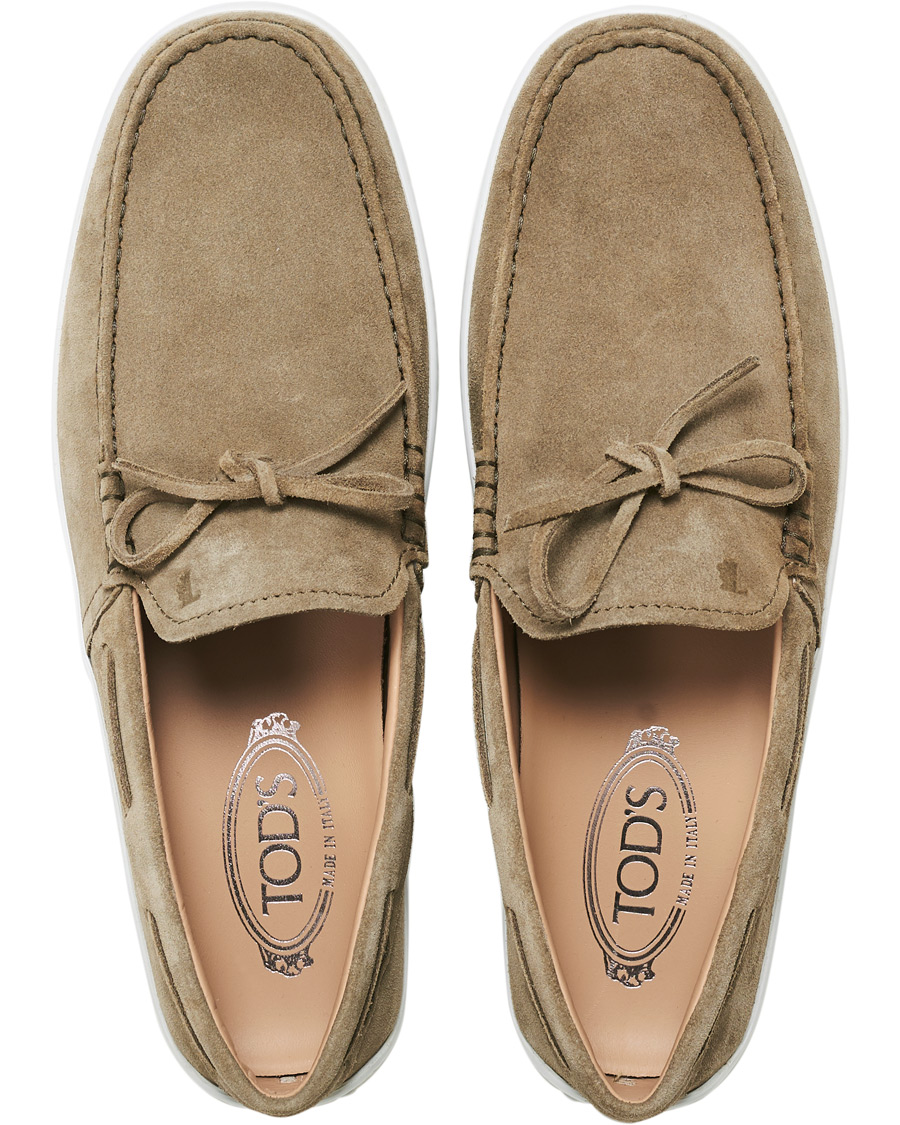 Homme | Tod's Laccetto Loafer Olive Suede | Tod's | Laccetto Loafer Olive Suede
