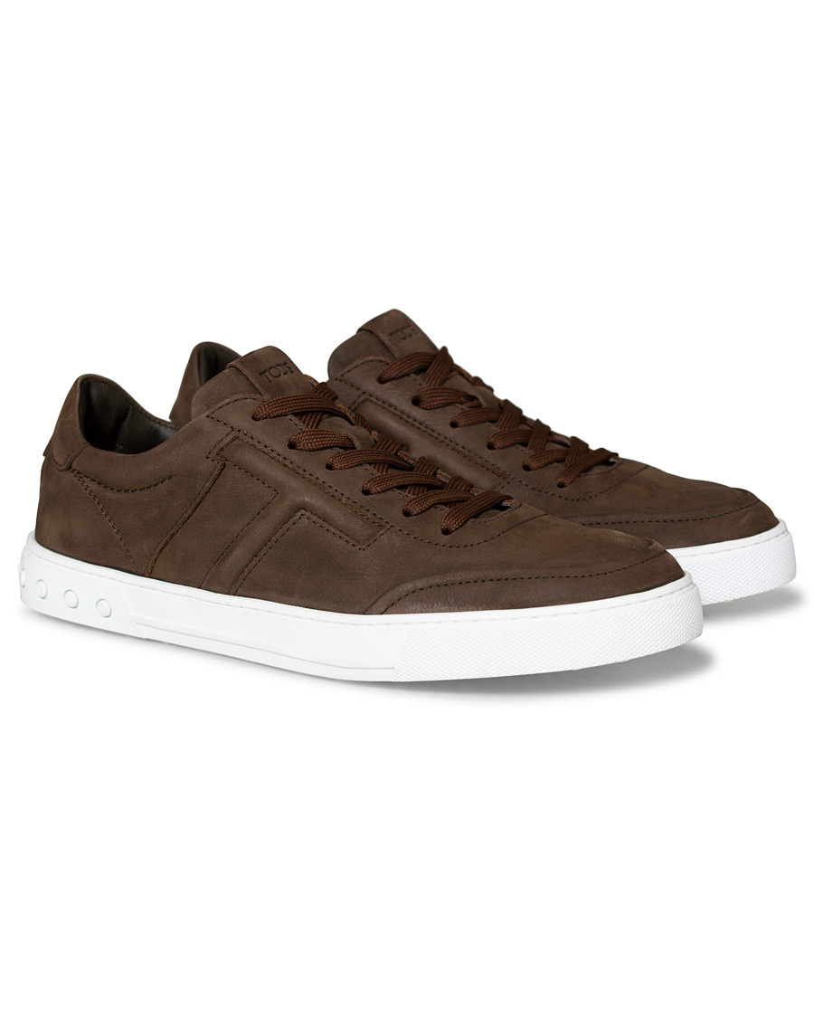 Homme | Tod's Cassetta Sportivo Sneaker Dark Brown Nubuck | Tod's | Cassetta Sportivo Sneaker Dark Brown Nubuck