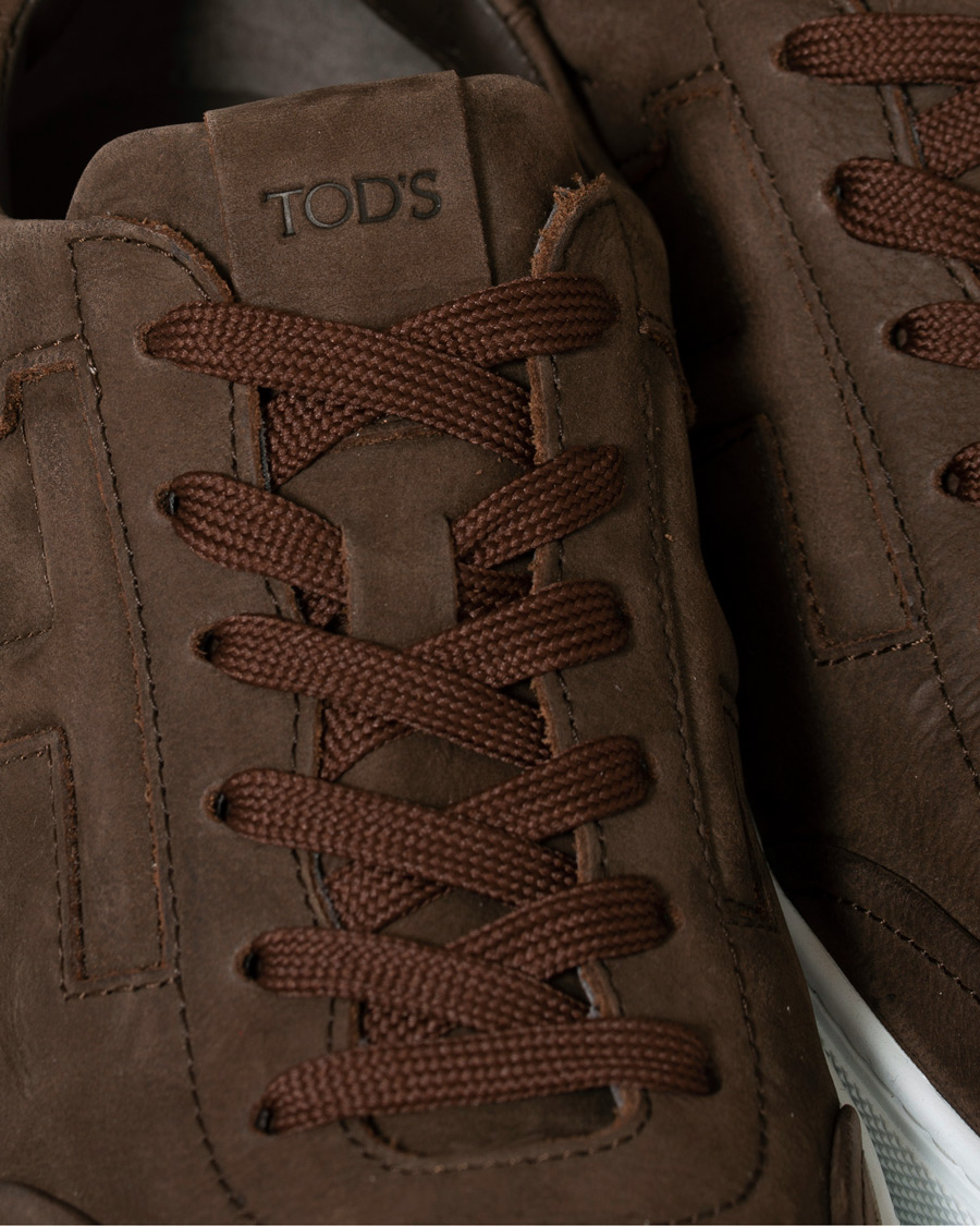 Homme | Tod's Cassetta Sportivo Sneaker Dark Brown Nubuck | Tod's | Cassetta Sportivo Sneaker Dark Brown Nubuck