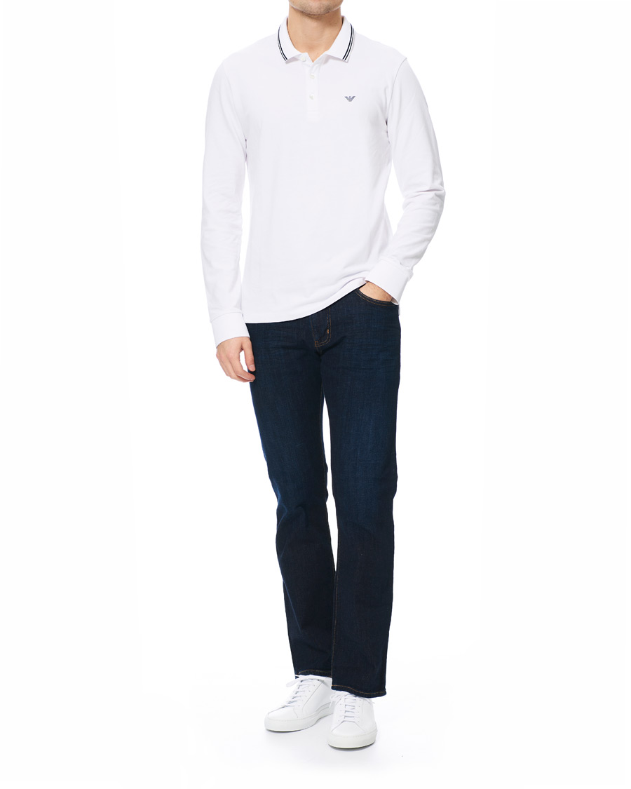 Homme | Pulls Et Tricots | Emporio Armani | Long Sleeve Polo White