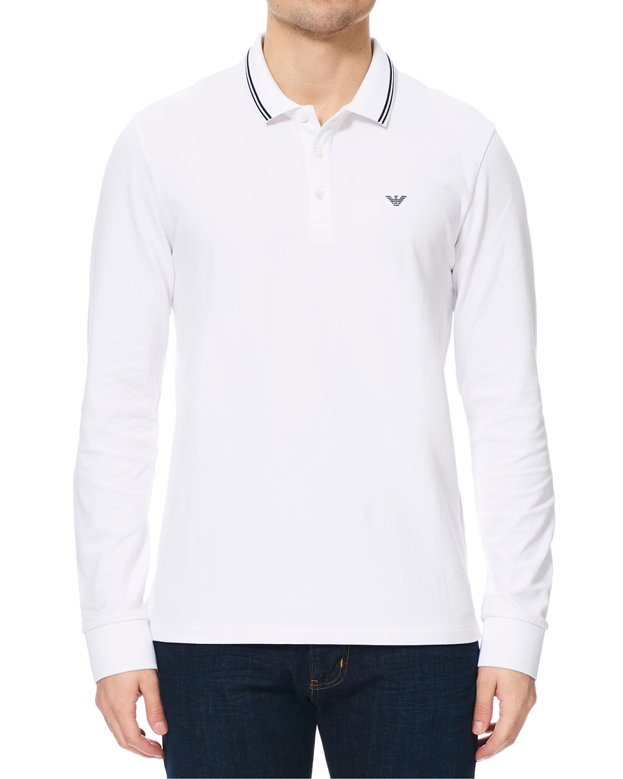 Homme | Pulls Et Tricots | Emporio Armani | Long Sleeve Polo White