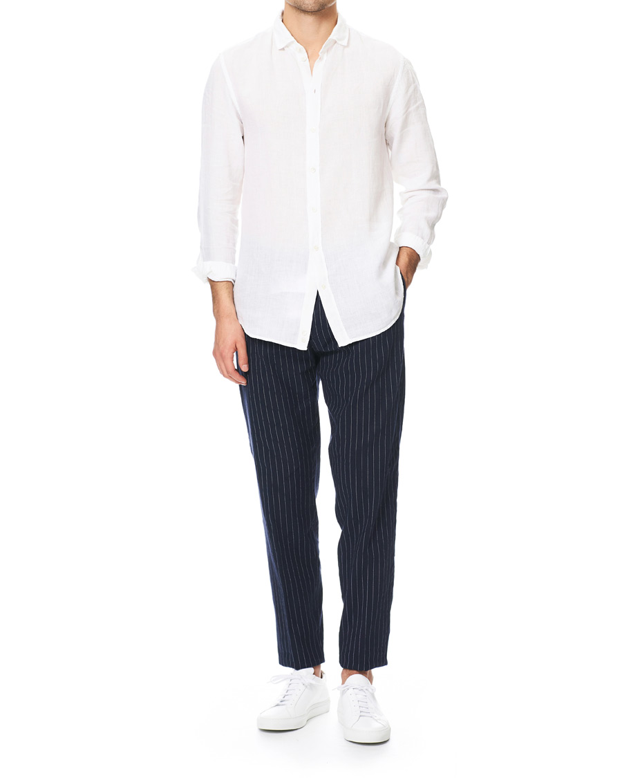 Heren | Overhemden | Emporio Armani | Linen Shirt White