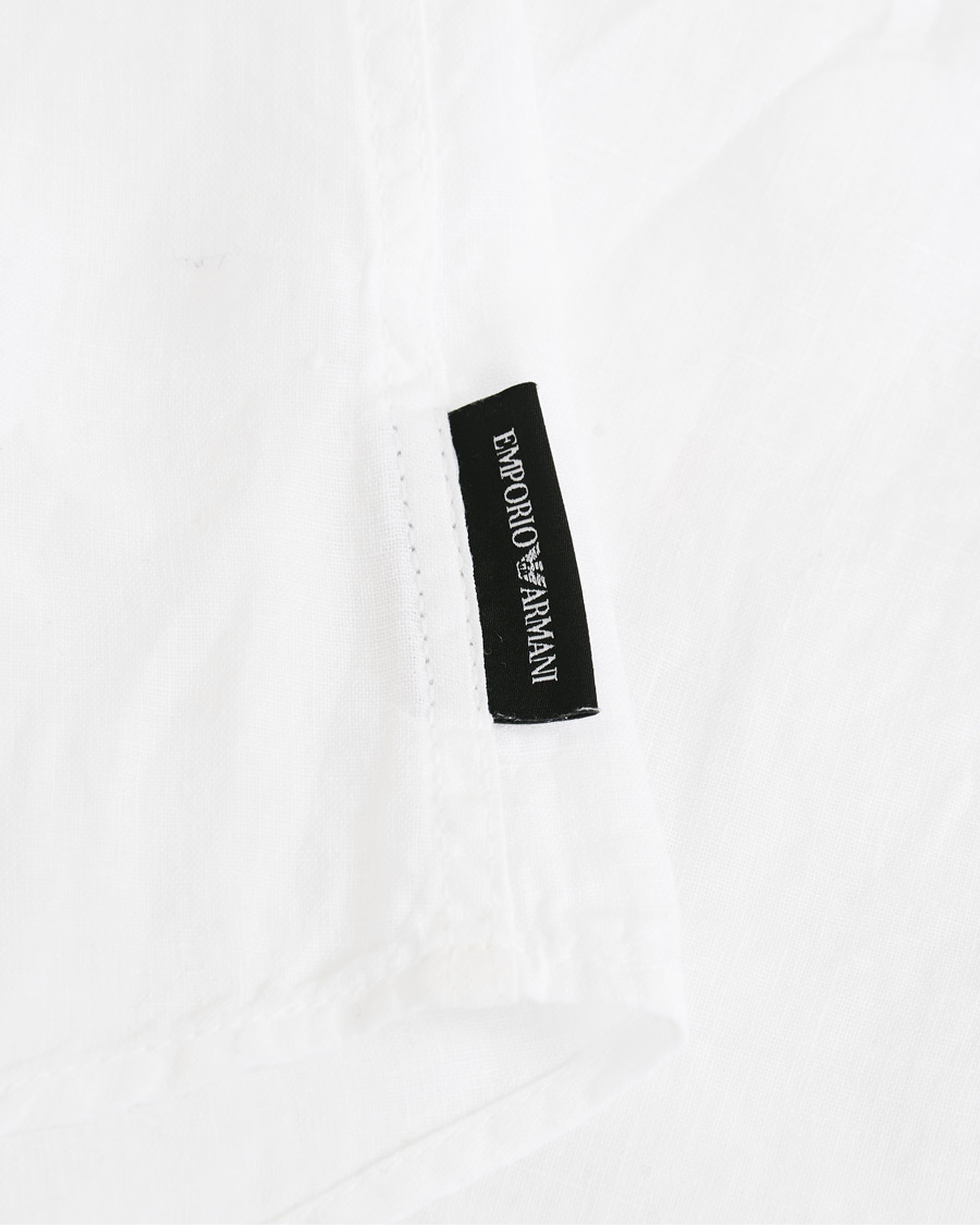 Heren | Overhemden | Emporio Armani | Linen Shirt White
