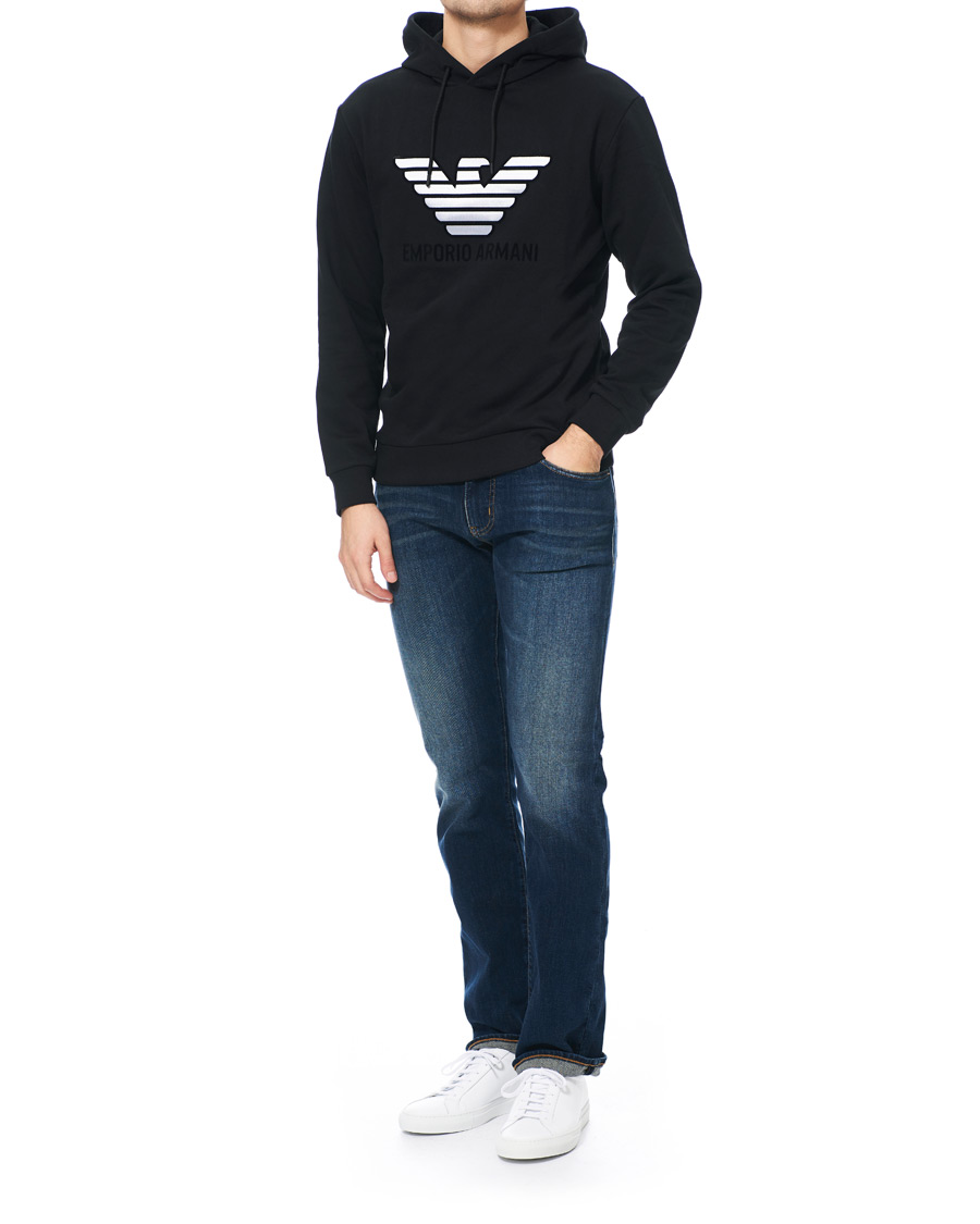 Homme | Pulls Et Tricots | Emporio Armani | Eagle Hoodie Black