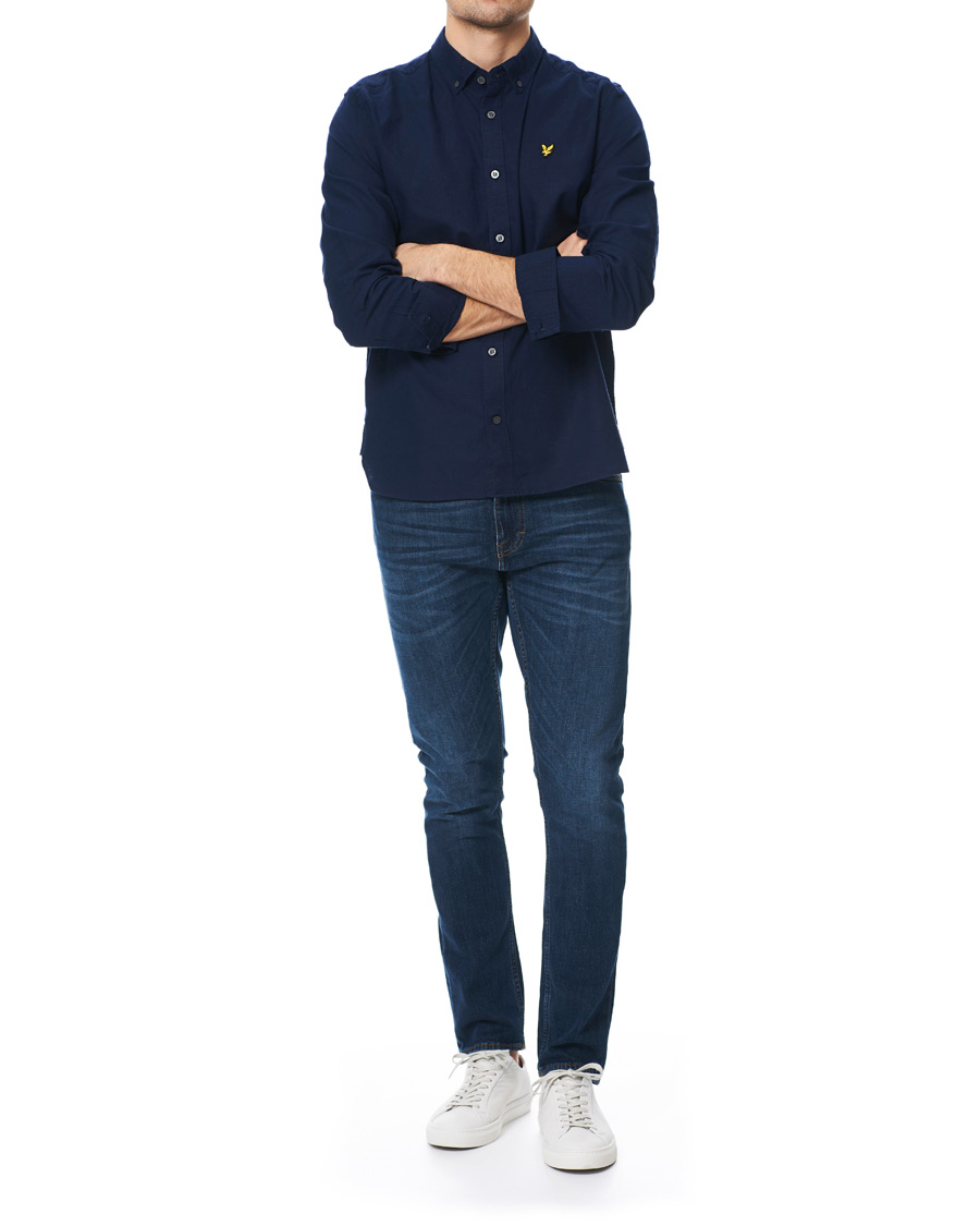 Homme | Chemises | Lyle & Scott | Linen/Cotton Shirt Navy