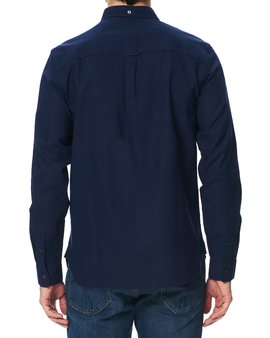 Homme | Chemises | Lyle & Scott | Linen/Cotton Shirt Navy