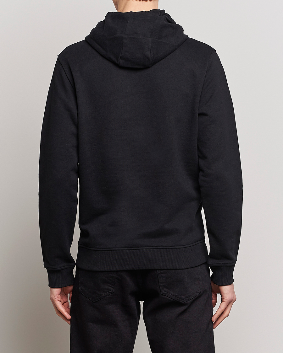 Heren | Truien | Lyle & Scott | Organic Cotton Pullover Hoodie Jet Black