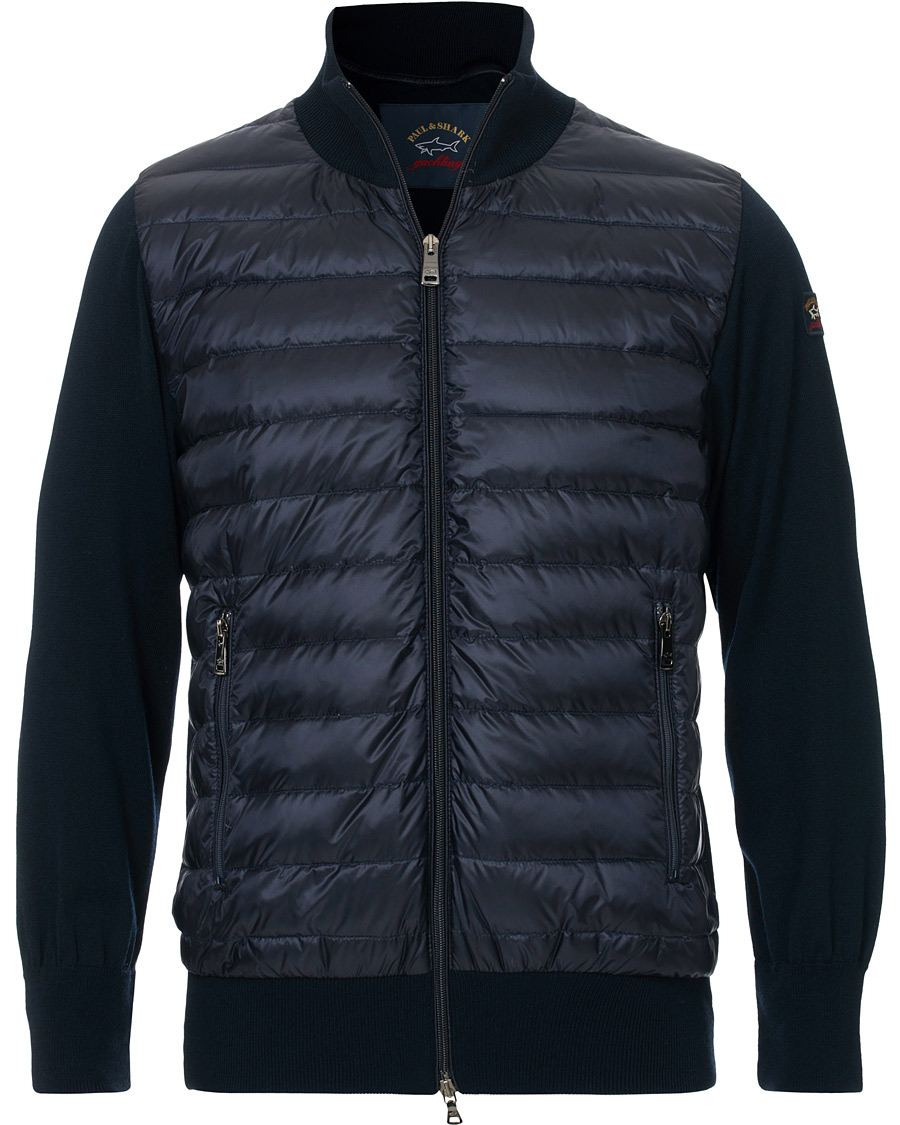 Heren | Jassen | Paul&Shark | Hybrid Full Zip Jacket Navy