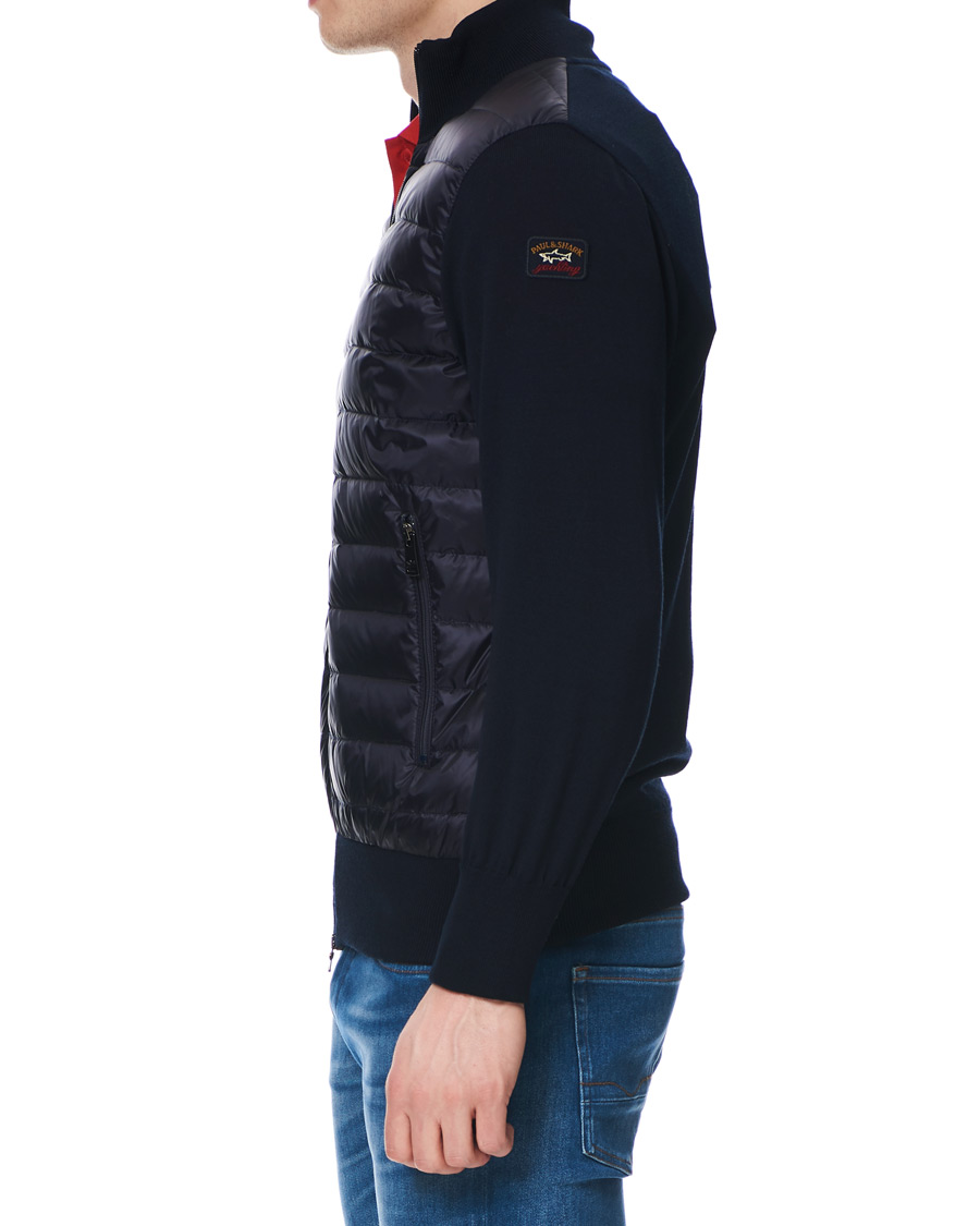 Heren | Jassen | Paul&Shark | Hybrid Full Zip Jacket Navy