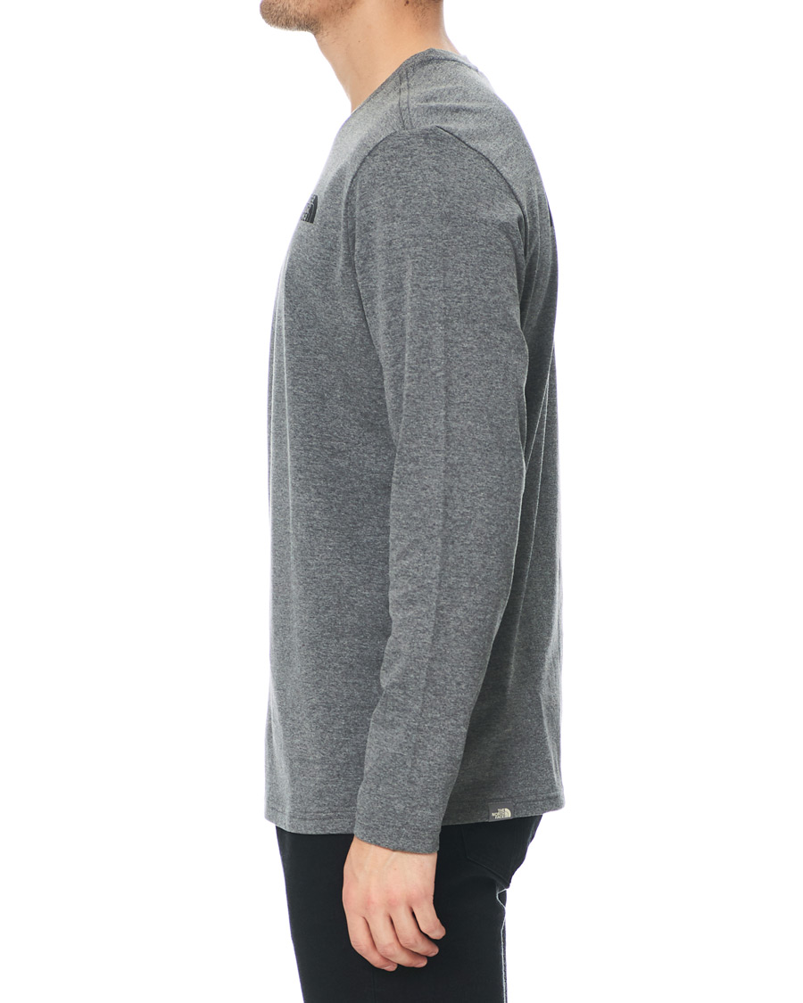Homme | T-shirts | The North Face | Simple Dome Long Sleeve Tee Heather Grey