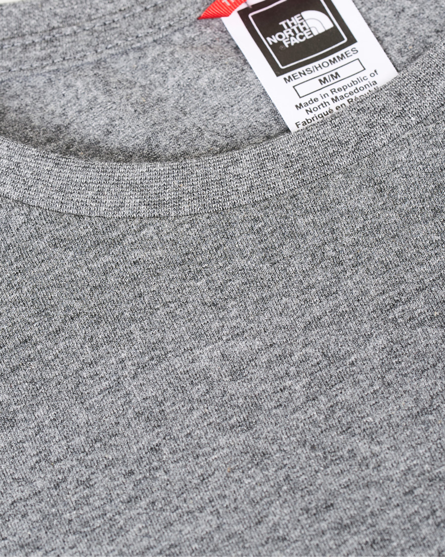 Homme | T-shirts | The North Face | Simple Dome Long Sleeve Tee Heather Grey