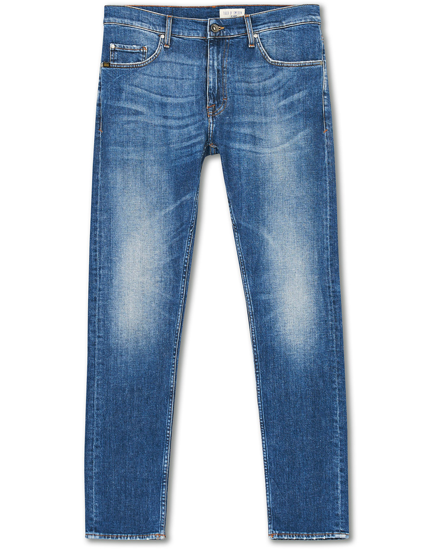 Homme | Jeans | Tiger of Sweden | Pistolero Stretch Organic Cotton Son Jeans Mid Blue