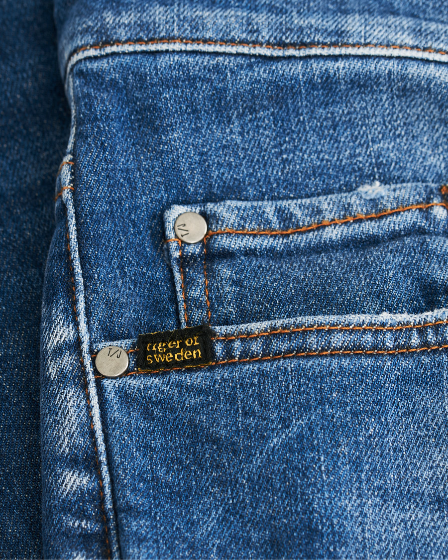 Homme | Jeans | Tiger of Sweden | Pistolero Stretch Organic Cotton Son Jeans Mid Blue
