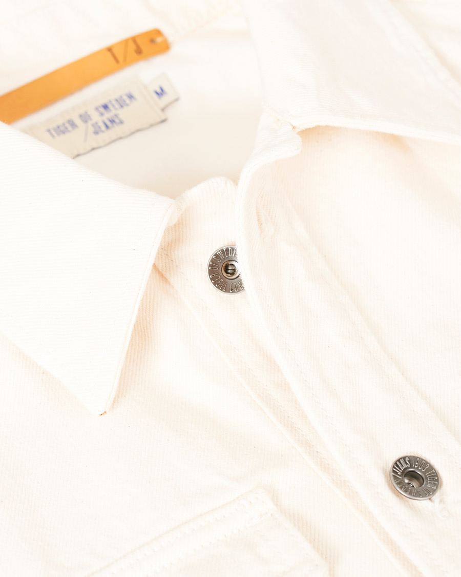 Homme | Manteaux Et Vestes | Tiger of Sweden Jeans | Get Organic Cotton Denim Jacket Off White