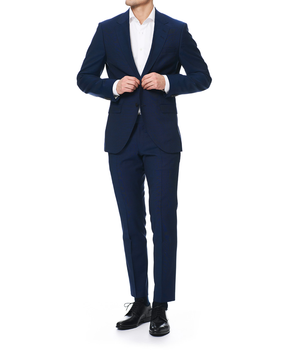 Homme | Blazers | Tiger of Sweden | Jamonte Wool Suit Blazer Deep Ocean Blue