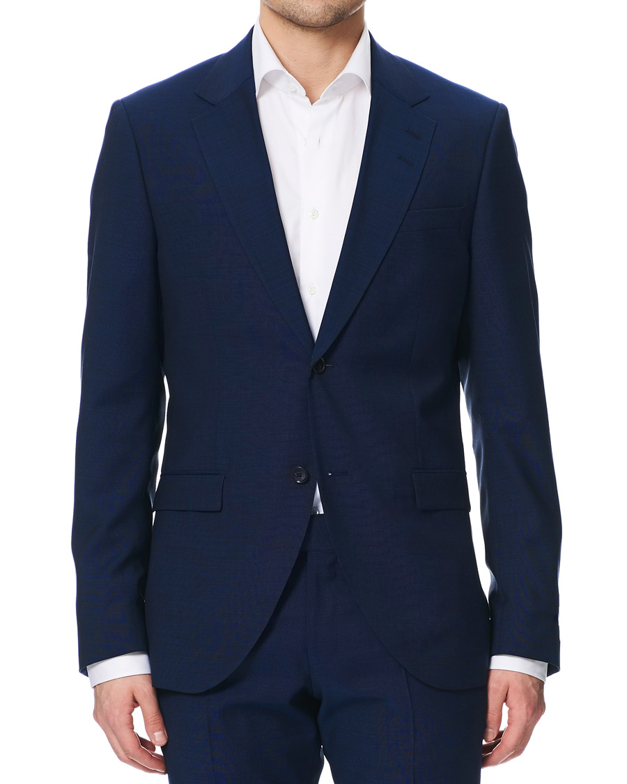 Homme | Blazers | Tiger of Sweden | Jamonte Wool Suit Blazer Deep Ocean Blue