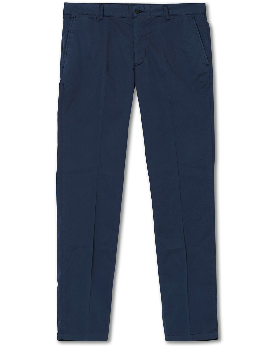 Homme | Pantalons | Tiger of Sweden | Truman Satin Chinos Navy