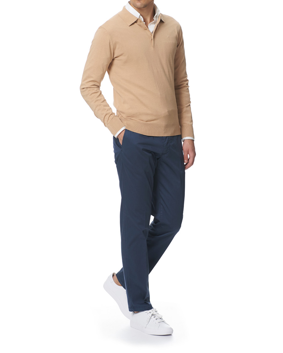 Homme | Pantalons | Tiger of Sweden | Truman Satin Chinos Navy