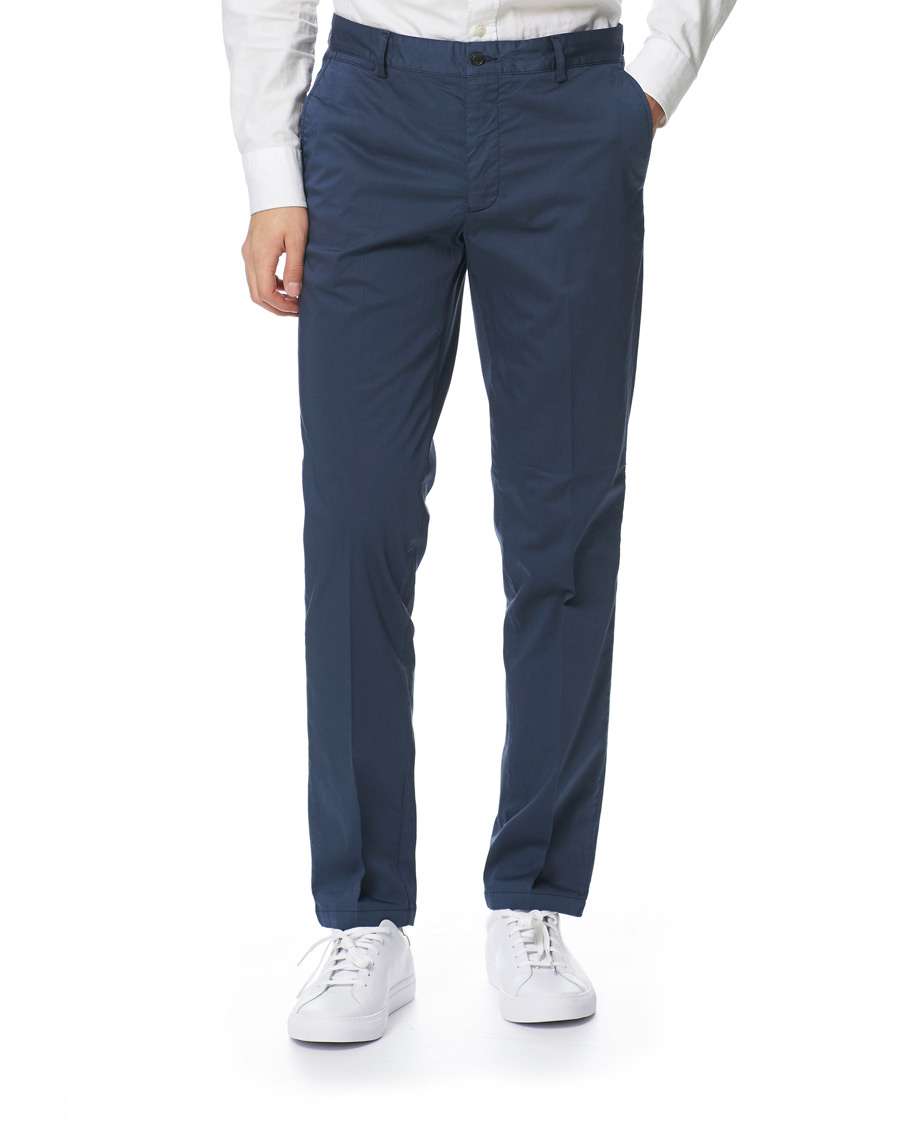 Homme | Pantalons | Tiger of Sweden | Truman Satin Chinos Navy