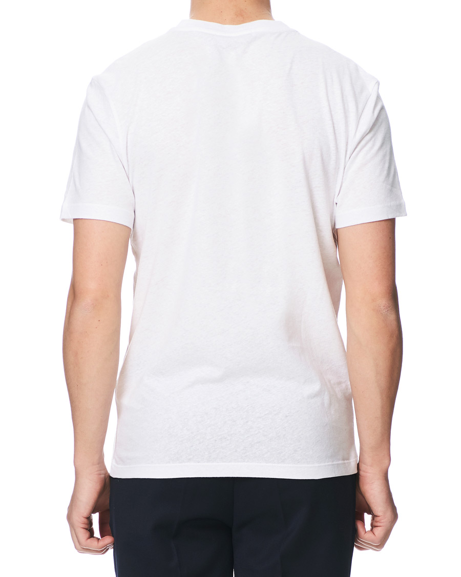 Heren | T-shirts | Tiger of Sweden | Didelot Linen Pocket Crew Neck Tee White