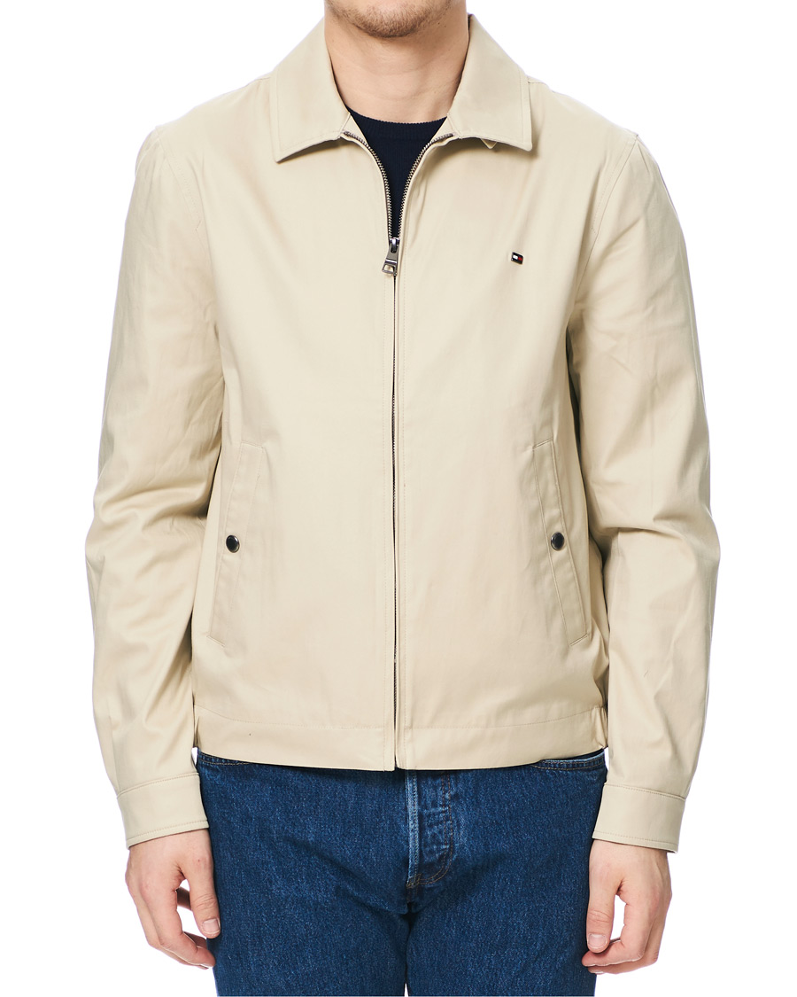 Heren | Jassen | Tommy Hilfiger | Lightweight Cotton Harrington Jacket Light Stone