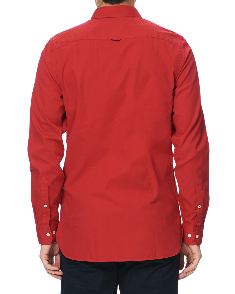 Homme | Chemises | Tommy Hilfiger | Slim Fit Garment Dyed Twill Shirt Primary Red