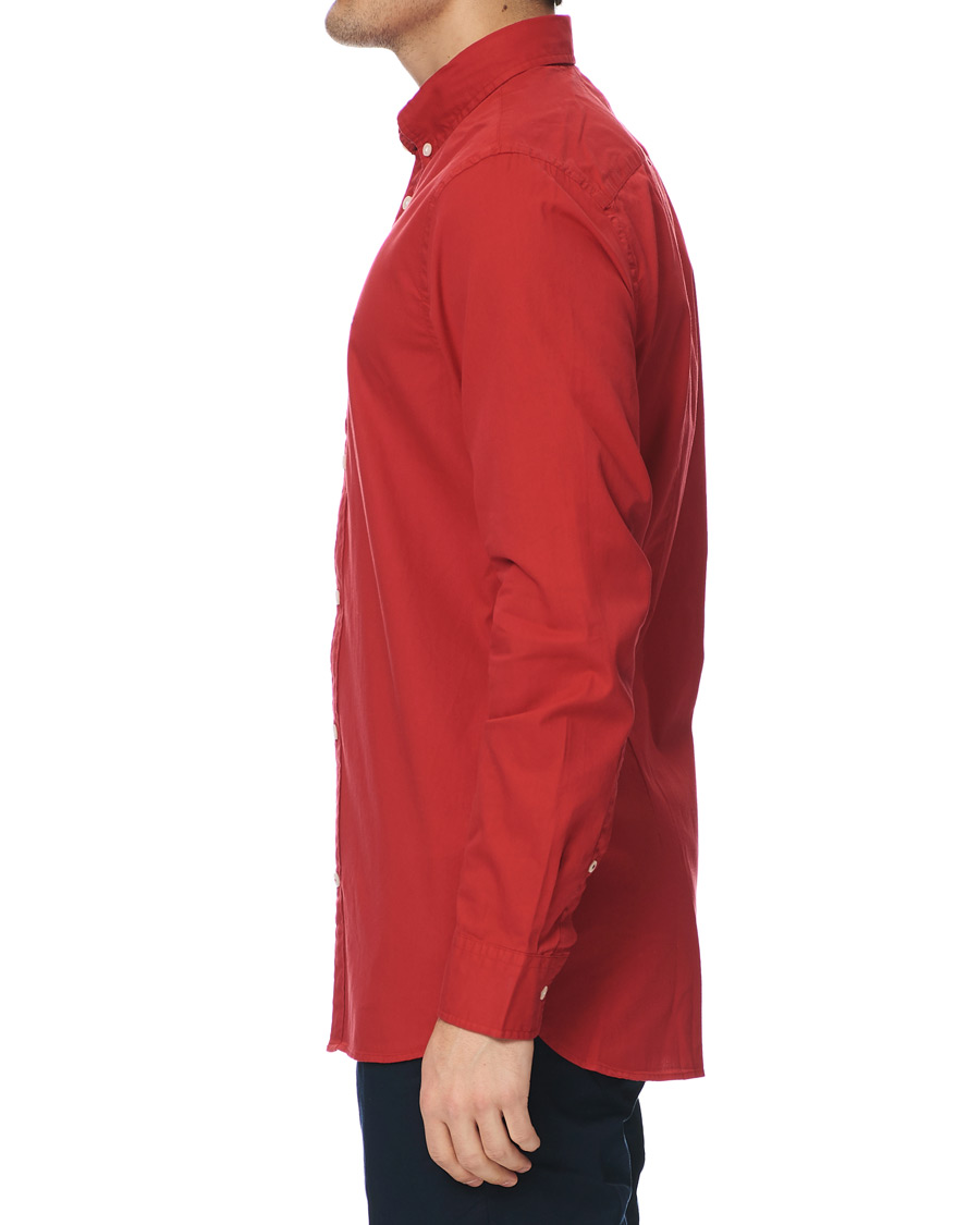 Homme | Chemises | Tommy Hilfiger | Slim Fit Garment Dyed Twill Shirt Primary Red
