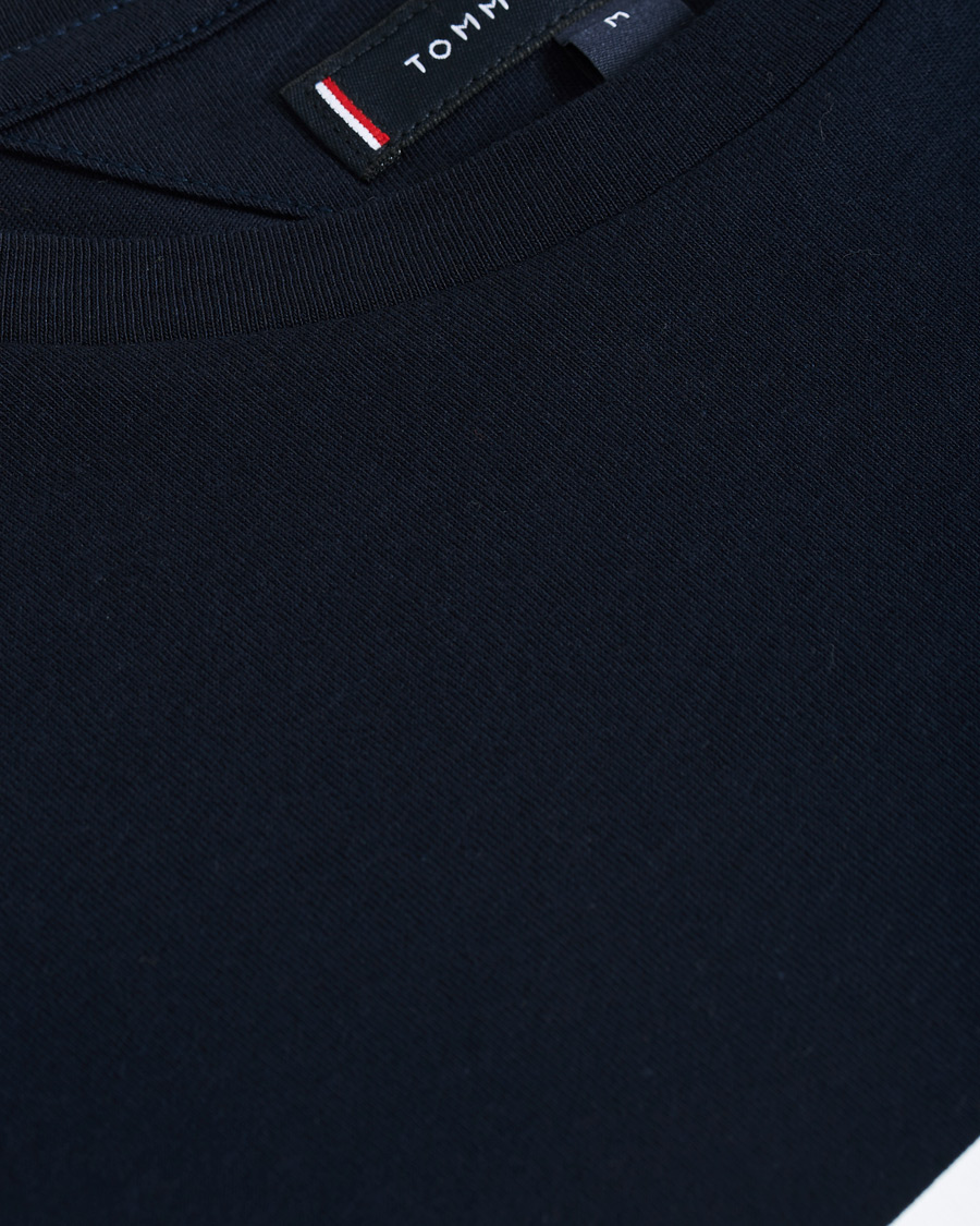 Heren | T-shirts | Tommy Hilfiger | Organic Cotton Stripe Crew Neck Tee Desert Sky