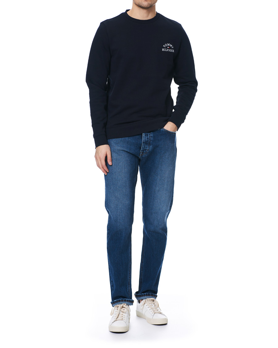 Homme | Pulls Et Tricots | Tommy Hilfiger | Embroidered Crew Neck Sweatshirt Desert Sky